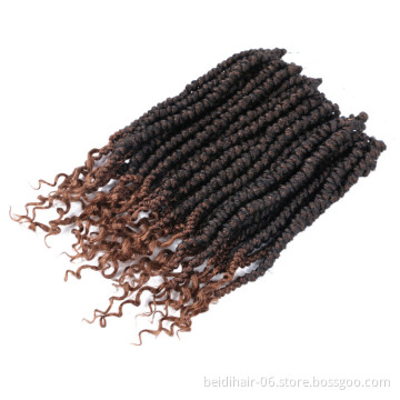Wholesale Curly Ends Spring Senegalese Twists Pre Looped Senegalese Spring Twist Crochet Hair Braids Bomb Twists